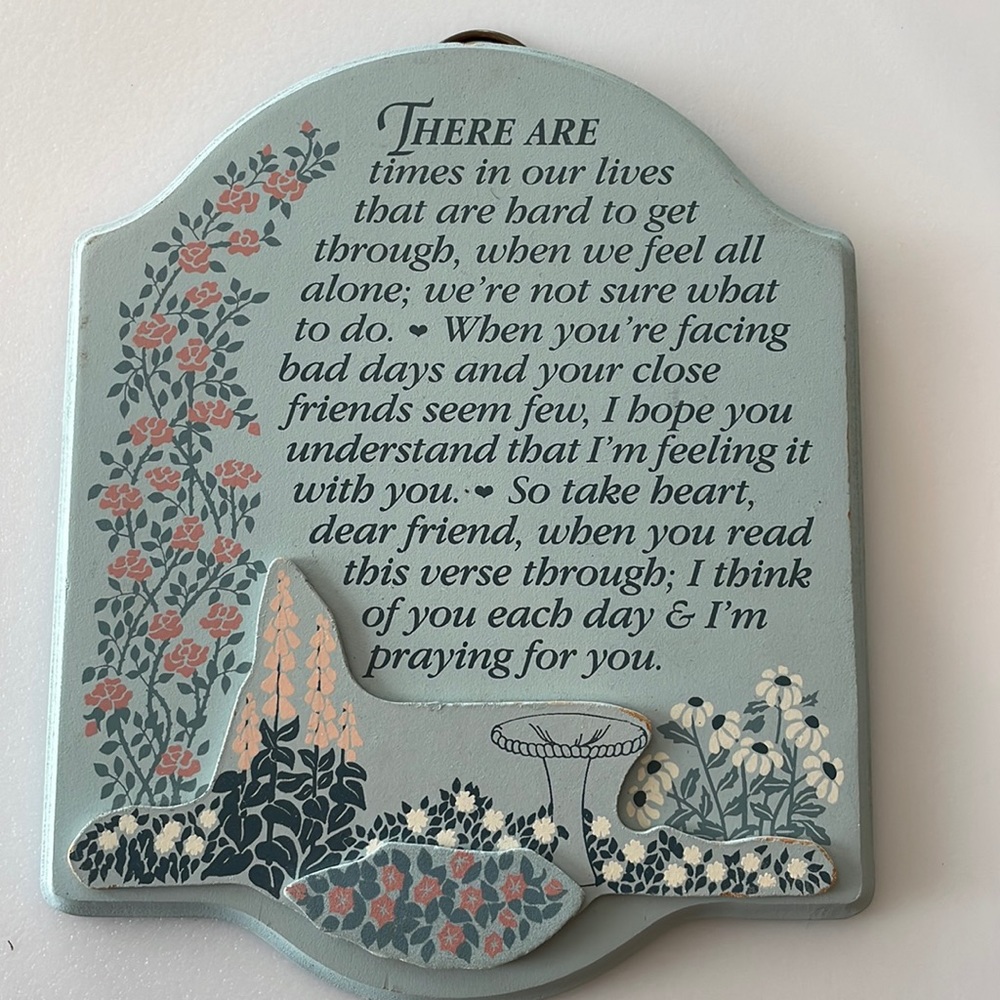 Decorative Wooden Sign with Inspirational Message